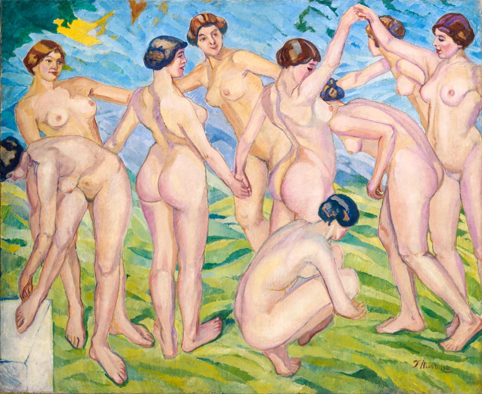 Francisco Iturrino - Nudes (Women Dancing in a Ring) - Google Art Project