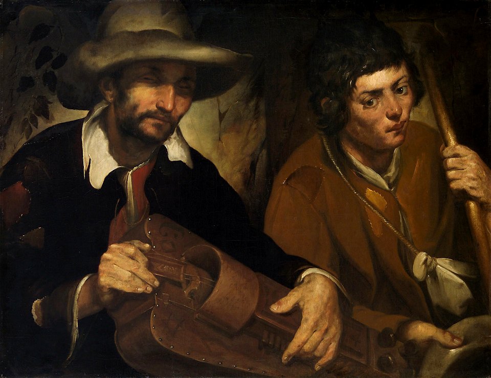 Francisco de Herrera d. Ä., , Kunsthistorisches Museum Wien, Gemäldegalerie - Blinder Drehleierspieler - GG 9552 - Kunsthistorisches Museum