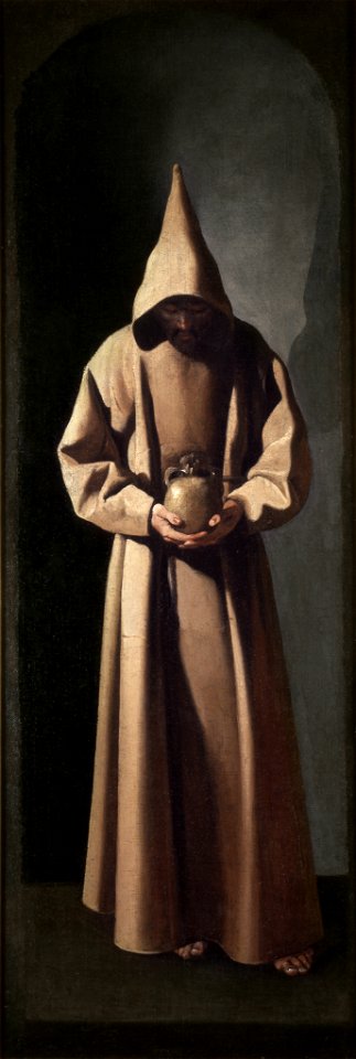 Francisco de Zurbarán - St. Francis Contemplating a Skull - 47-1941 - Saint Louis Art Museum