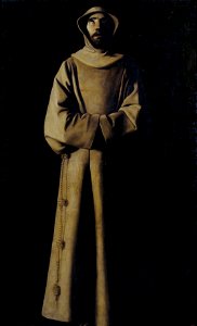 Francisco de Zurbarán - Saint Francis of Assisi according to Pope Nicholas V's Vision - Google Art Project. Free illustration for personal and commercial use.