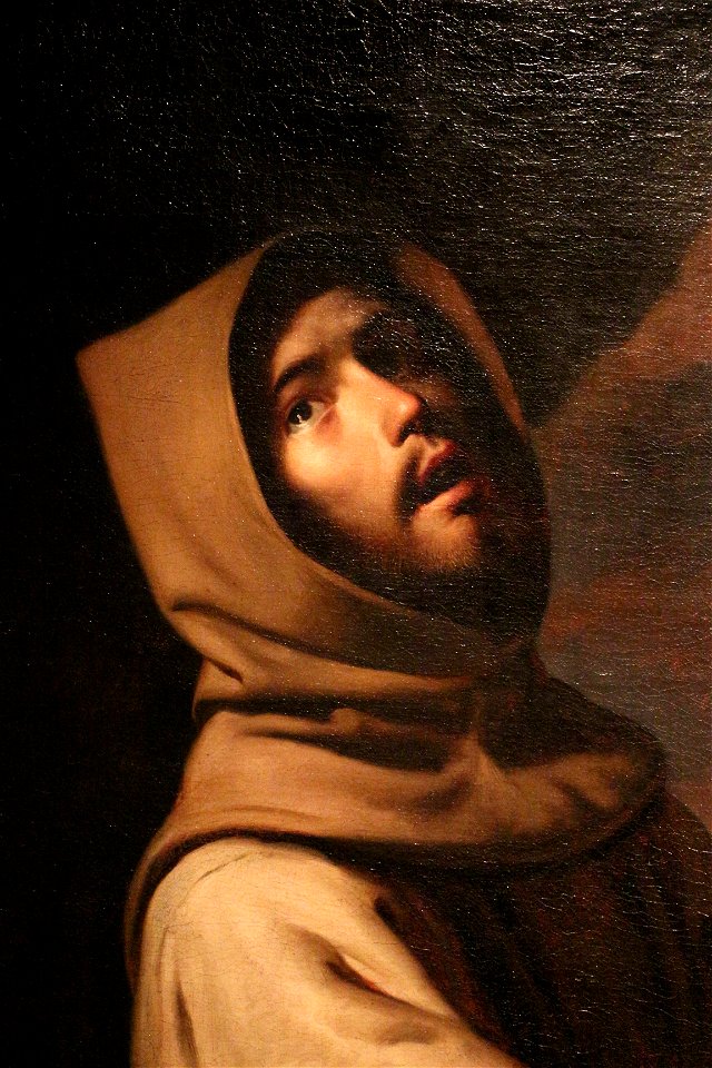 Francisco de zurbaran, san francesco in meditazione, 1650 ca. 02