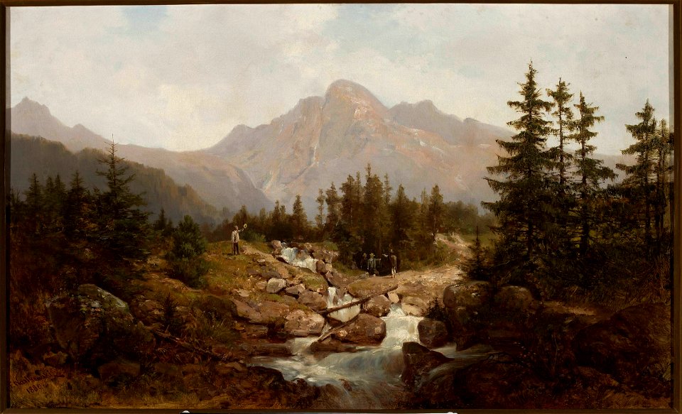 Franciszek Wastkowski - Tatra Mountain landscape - MP 5100 MNW - National Museum in Warsaw