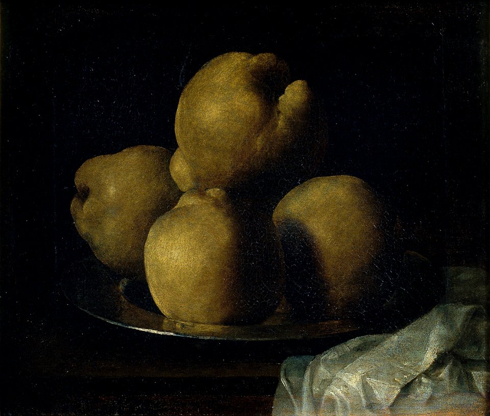 Francisco de Zurbarán - Still Life with Dish of Quince - Google Art Project