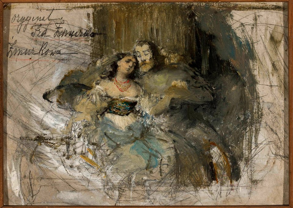 Franciszek Żmurko - Kazimierz and Esterka (^) - MP 2567 MNW - National Museum in Warsaw