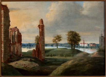 Franciszek Smuglewicz - Biržai in Lithuania with the ruins of the Radziwiłł castle - MP 4329 - National Museum in Warsaw