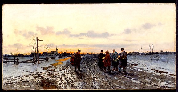 Franciszek Streitt - Musicians at a Crossroad - 69.66 - Museum of Fine Arts