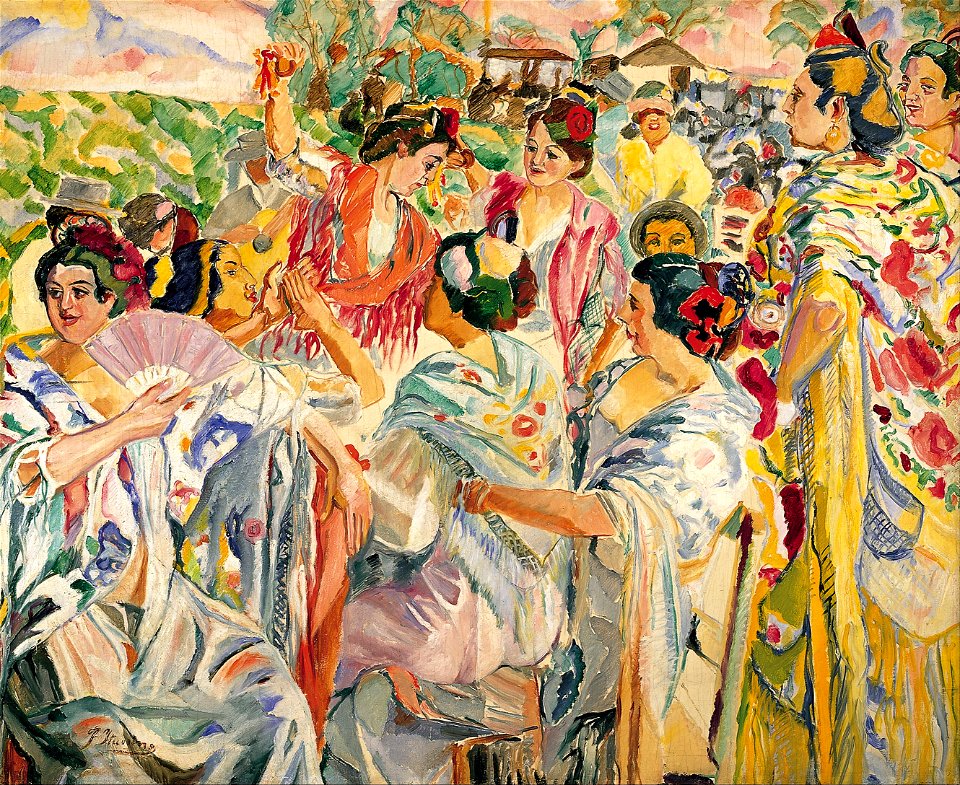 Francisco Iturrino - Manolas - Google Art Project