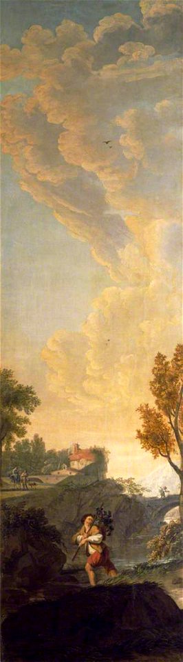 Franco-Flemish School - A Traveller in a Rocky Landscape, a River and Bridge beyond - 1246639.6 - National Trust
