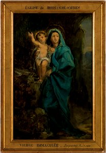 Francisque Deportes ou Desportes - Esquisse pour la chapelle de Bois-Colombes , La Vierge et l'enfant Jésus - PPP4565 - Musée des Beaux-Arts de la ville de Paris