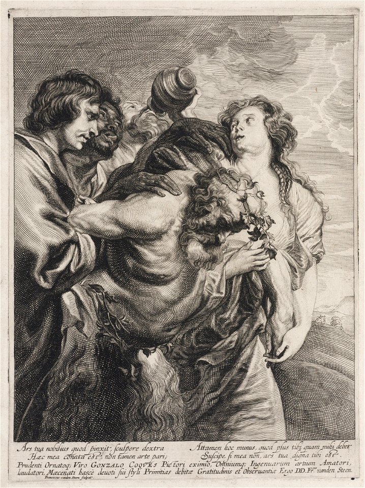 Franciscus van der Steen after Van Dyck - Drunken Silenus KG-03437