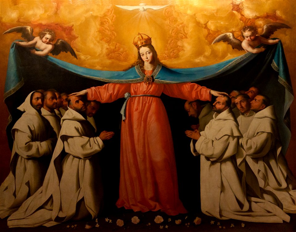 Francisco Zurbarán (1598-1664) - La Virgen de las Cuevas (1655) - Sevilla Bellas Artes 22-03-2011 12-14-30