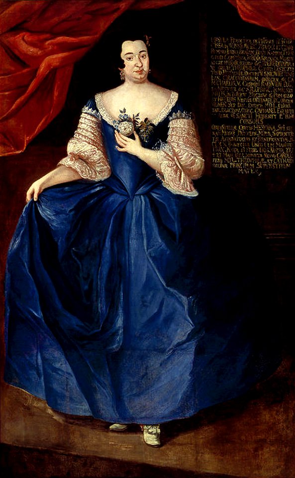 Franciška Ŭršula Radzivił (Višniavieckaja). Францішка Ўршуля Радзівіл (Вішнявецкая) (K. Heski, 1744-45)