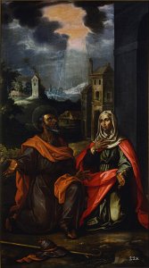 Francisco Pacheco - San Joaquín y Santa Ana - Google Art Project