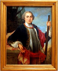 Francisco vieira de matos detto vieira lusitano, ritratto di cavaliere, 1750 ca