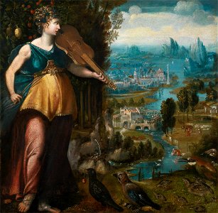 Franco-Flemish School mid-16th century Allegory of Music