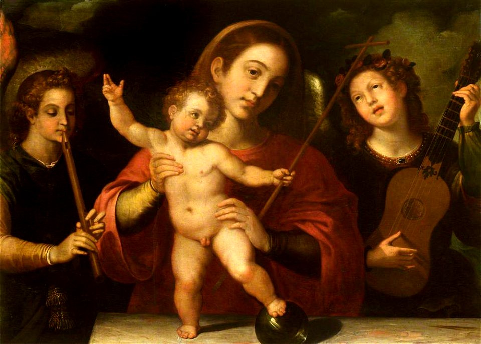 Francisco Ribalta (1565-1628) - Madonna and Child with Music-Making Angels - 1257129 - National Trust