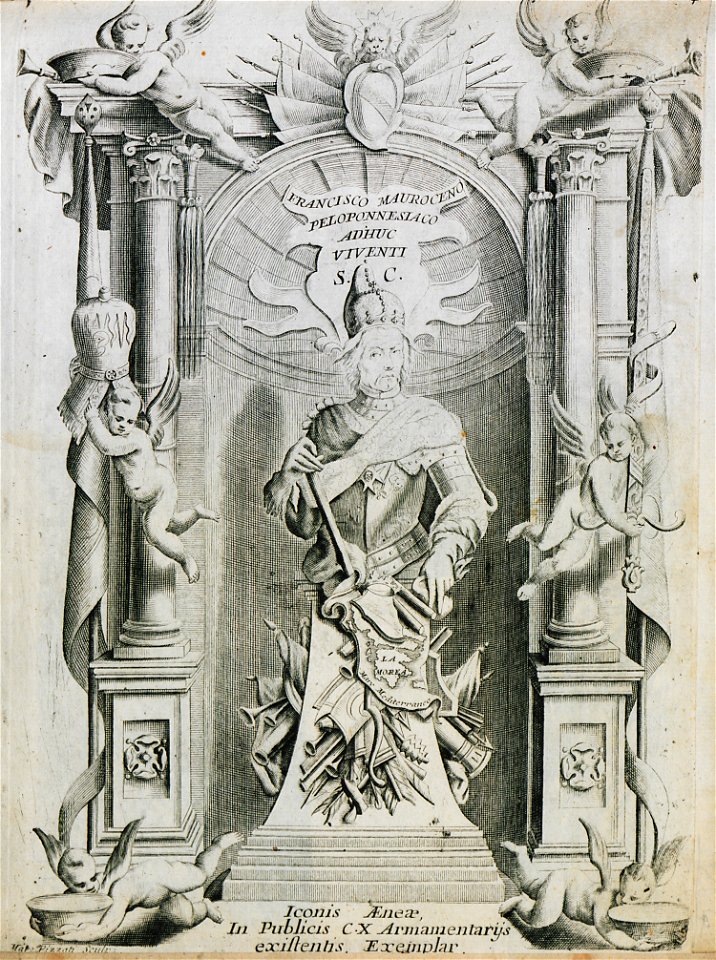 Francisco Mauroceno Peloponnesiaco adhunc viventi - Coronelli Vincenzo Maria - 1708