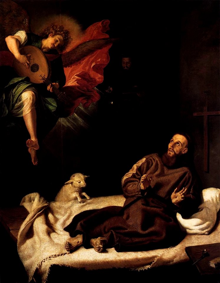 Francisco Ribalta - St Francis Comforted by an Angel - WGA19352