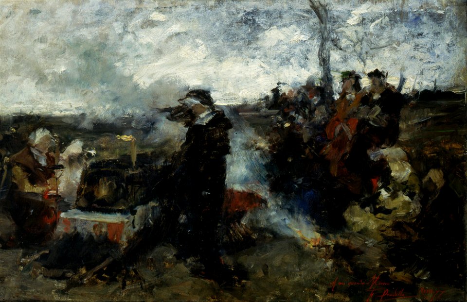 Francisco Pradilla — Doña Juana la Loca (esbós)