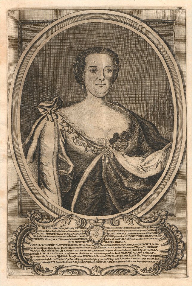Franciška Ŭršula Radzivił (Višniavieckaja). Францішка Ўршуля Радзівіл (Вішнявецкая) (H. Lajbovič, 1758) (2)