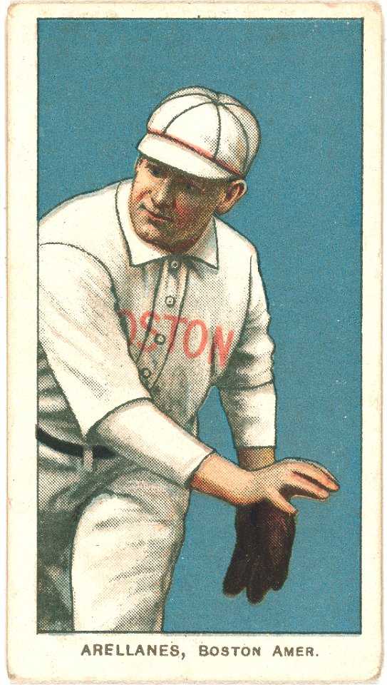 Frank Arellanes, Boston Red Sox, baseball card portrait LCCN2008676426
