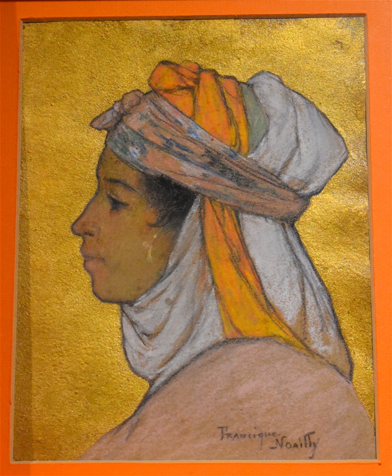 Francisque Noailly - Portrait d'une jeune fille mauresque