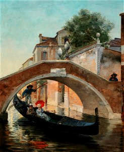 Francois Schommer Gondelfahrt 1880