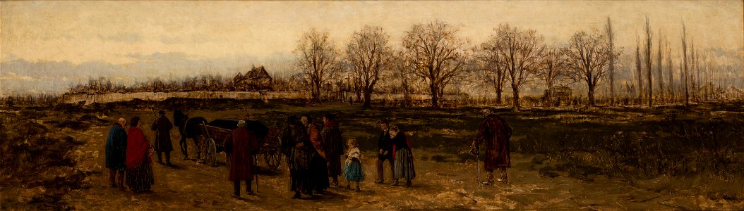 Franciszek Streitt - Funeral of a Pauper in Germany - MNK II-a-184 - National Museum Kraków