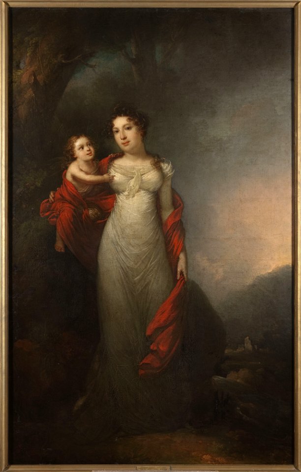 Franciszek Ksawery Lampi - Portrait of Maria Morsztyn with her son - MP 1011 MNW - National Museum in Warsaw