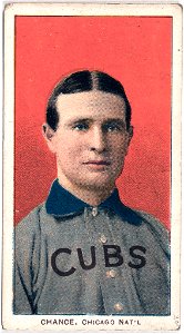 Frank Chance, Chicago Cubs, baseball card portrait LCCN2008675171