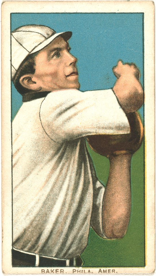 Frank Baker, Philadelphia Athletics, baseball card portrait LCCN2008676830