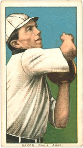 Frank Baker, Philadelphia Athletics, baseball card portrait LCCN2008676830
