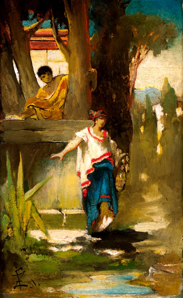 Franciszek Żmurko - Roman Woman by the Well - MNK II-b-526 - National Museum Kraków
