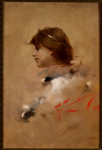 Franciszek Żmurko - Head of a woman in profile - MP 4098 MNW - National Museum in Warsaw