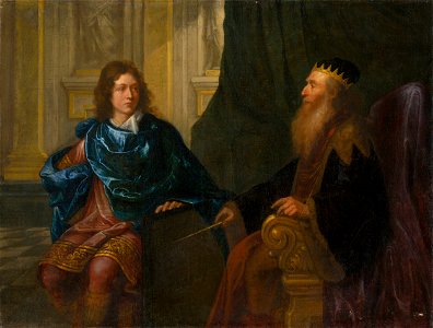 Francúzsky maliar - Old Testament Scene (Solomon and King David) - O 253 - Slovak National Gallery