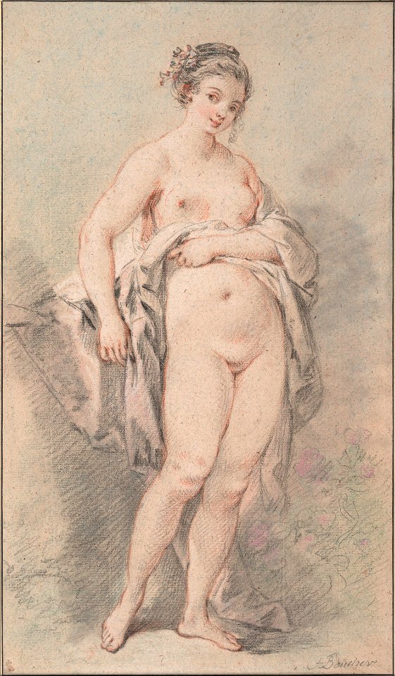 Francois Boucher - Standing Nude Girl - Google Art Project