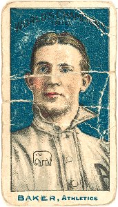 Frank Baker, Philadelphia Athletics, baseball card portrait LCCN2007683813
