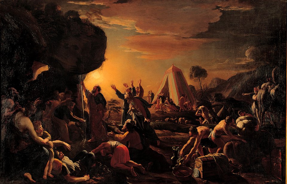 Francois Perrier - Moses draws water from the Rock - Google Art Project