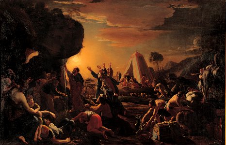 Francois Perrier - Moses draws water from the Rock - Google Art Project