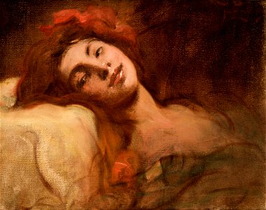 Franciszek Żmurko - Study of a Female Head - MNK II-b-535 - National Museum Kraków