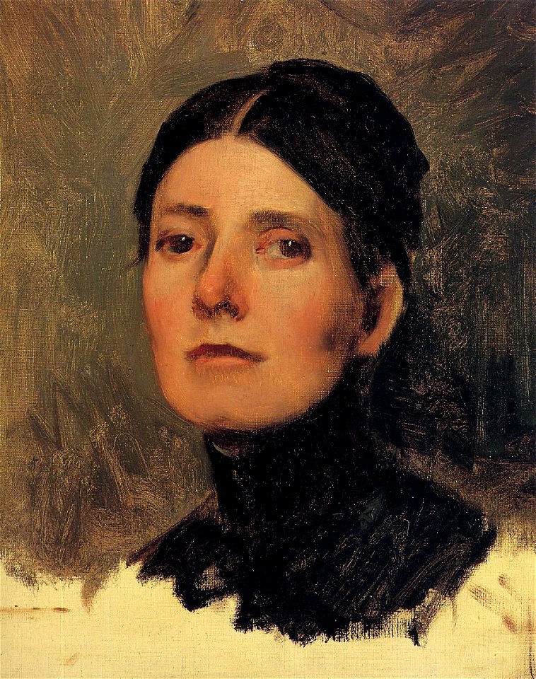 Frank Duveneck - Portrait of Elizabeth Boott