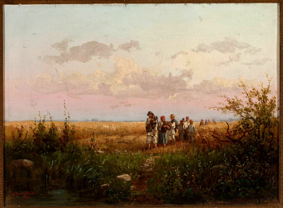 Franciszek Wastkowski - Harvesters returning from the fields - MP 5170 MNW - National Museum in Warsaw