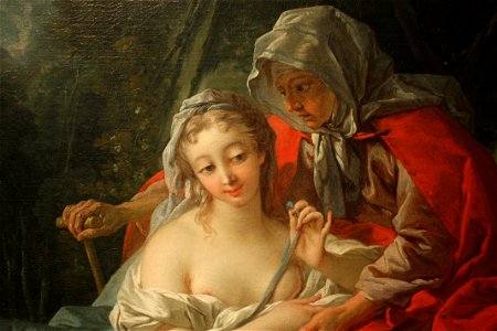 Francois Boucher - Earth- Vertumnus and Pomona (1749) detail 01