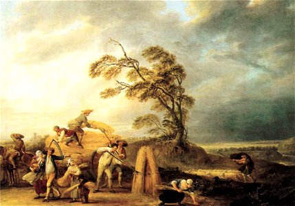 Francois-Louis-Joseph Watteau - The Storm - WGA25499. Free illustration for personal and commercial use.