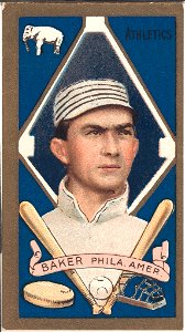 Frank Baker, Philadelphia Athletics, baseball card portrait LCCN2008677887