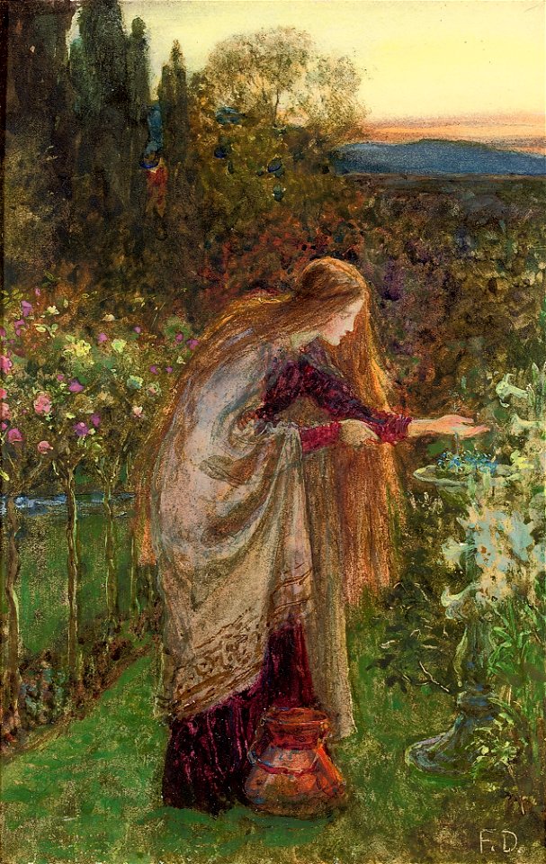 Frank Dicksee - The Sensitive Plant