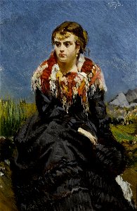 Frank Buchser - Porträt einer jungen Frau