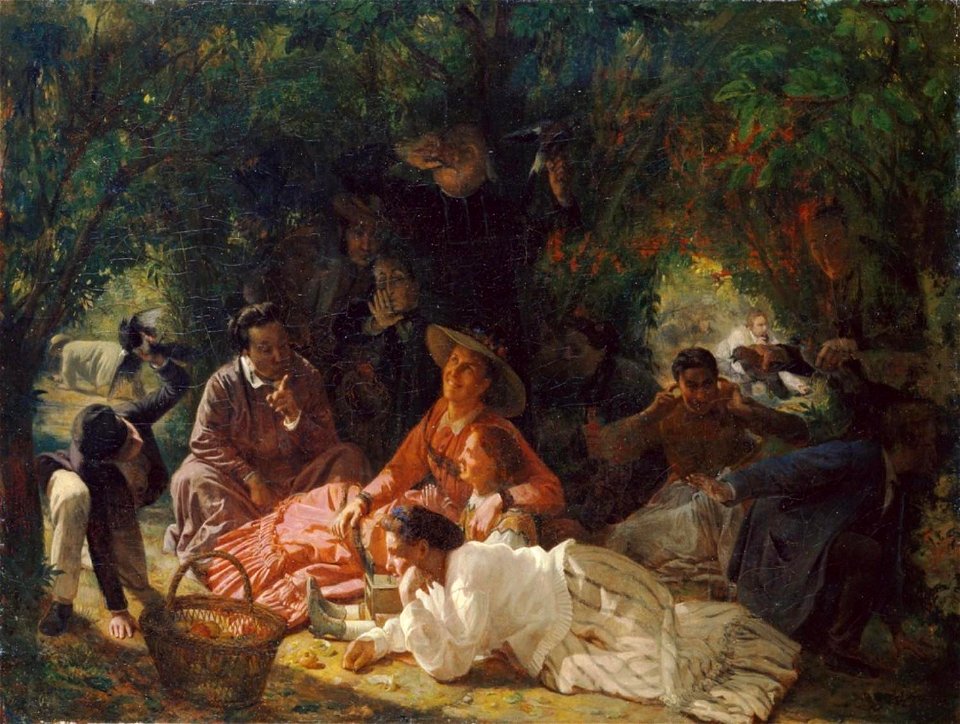 Francois-Auguste Biard - Plein air de pique-nique