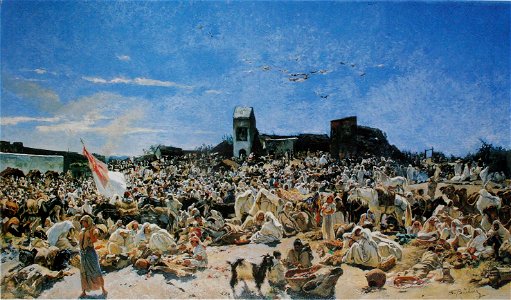 Frank Buchser Markt von Tanger 1880
