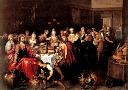 Las bodas de Caná (Frans Francken II) c.1600-1610